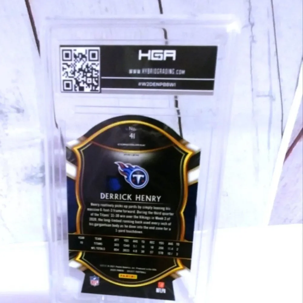 2020 Panini Select Derrick Henry Concourse Blue Prizm Checkerboard HGA 9